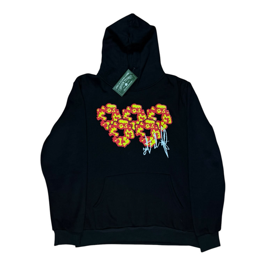 HOODIE DENIM TEARS X OFF SEAT NEGRO