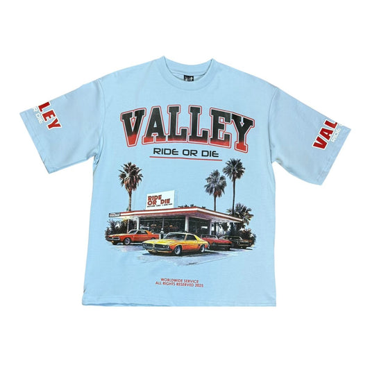 CAMISETA VALEY RIDE OR DIE AZUL