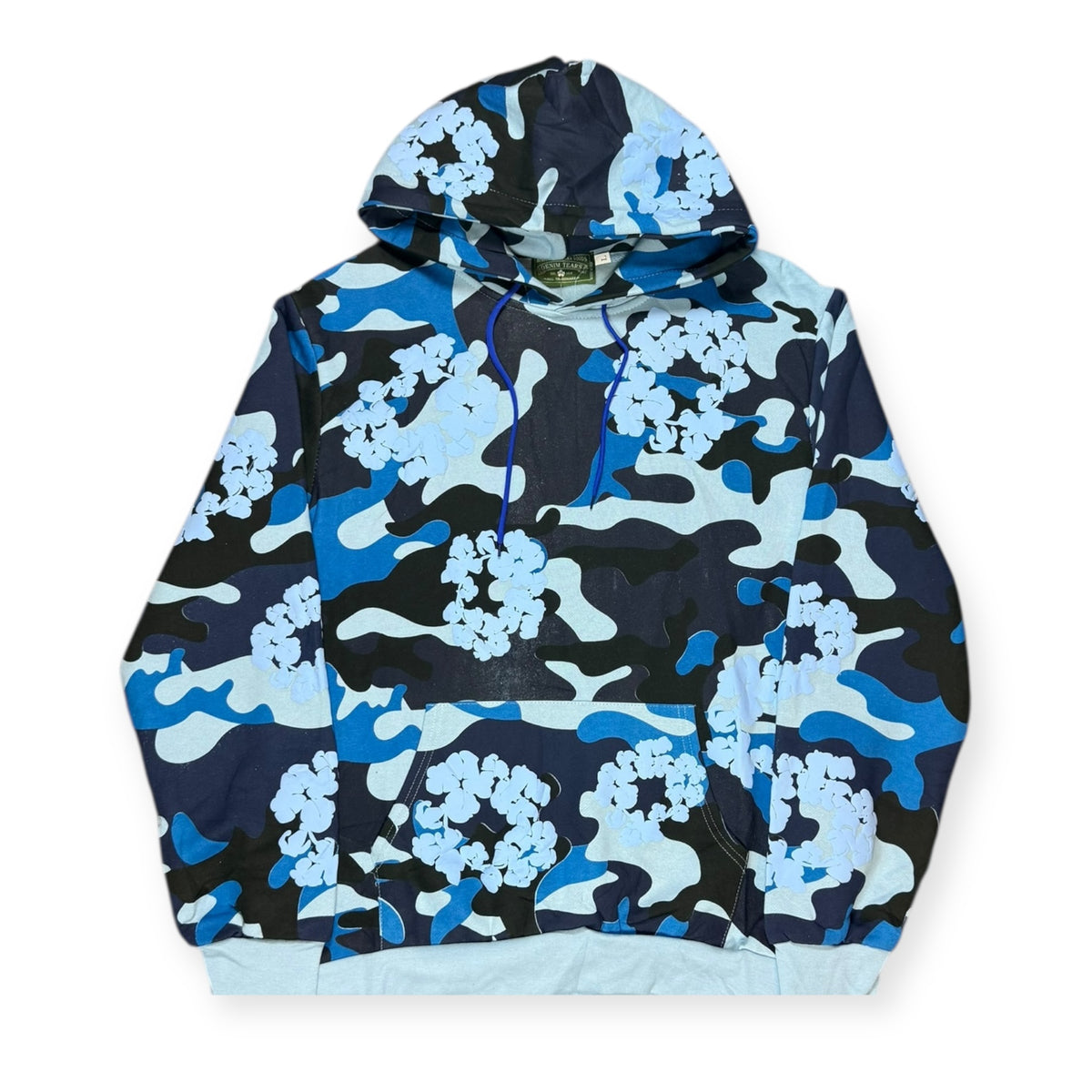 HOODIE DENIM TEARS BLUE CAMO